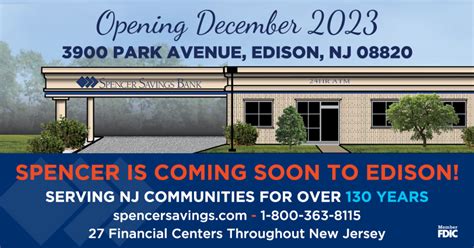 Spencer Savings Bank To Open New Financial Center In Edison - Spencer ...