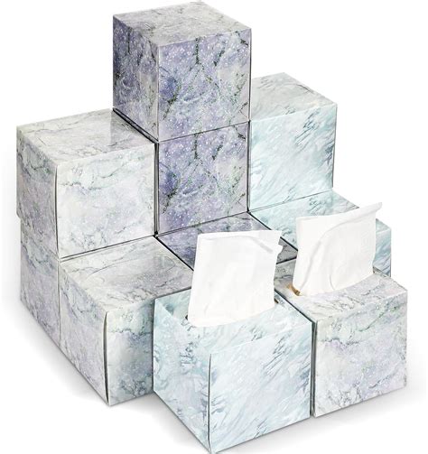 Amazon.com: Qilery 24 Packs Facial Tissues Cube Boxes Square Tissue Box ...