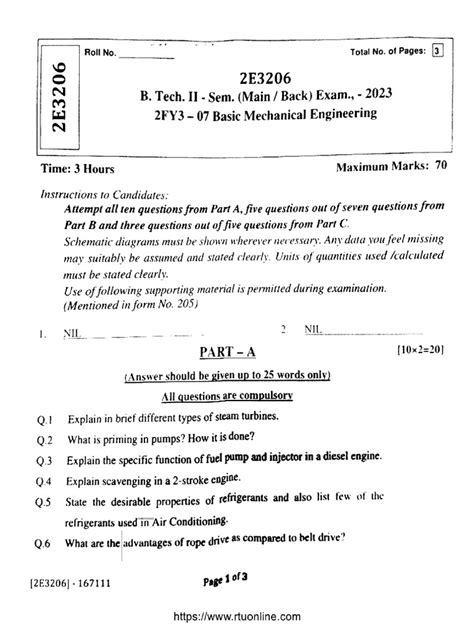 Rtu 2022 2sem Question Paper Pdf