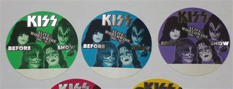 KISS Band Reunion Concert Tour 1996 Satin Pass Before Show Backstage ...