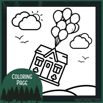 UP House Coloring Page by The ForresTree | TPT