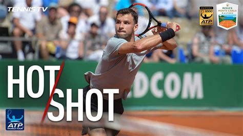 Hot Shot Dimitrov Makes Stunning Diving Volley In Monte Carlo 2018 Youtube