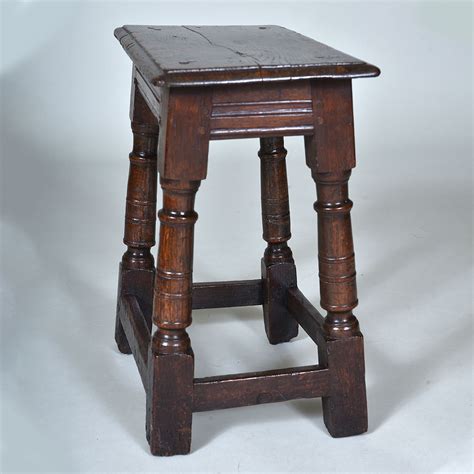 17th Century Oak Joint Stool Elaine Phillips Antiques