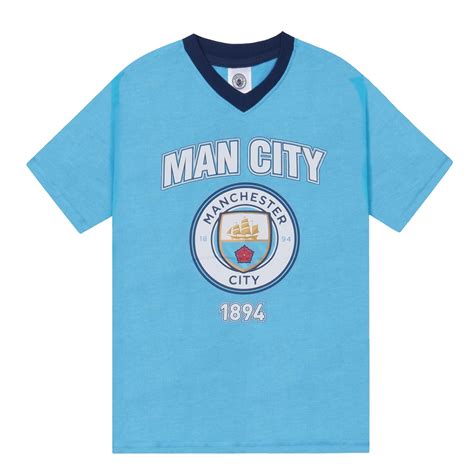 Manchester City Fc Official Soccer T Mens Short Pajamas Loungewear Ebay