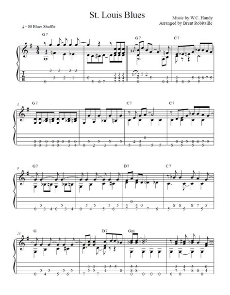 St Louis Blues Guitar Chords