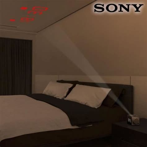 Radio R Veil Sony Avec Projection De L Heure Tuner Digital Chargeur