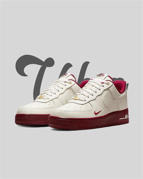 Nike Air Force 1 Low 07 40th Anniversary Edition Sail Team Red Urban Collection