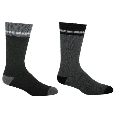 Kodiak Mens Kodiak Thermal Cotton Crew Socks 2 Pack