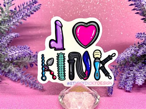 I Love Kink Sex Toy Letters Sticker Etsy