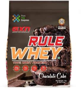 Gxn Rule Whey Kg Chocolate Cake Whey Protein Price In India Buy Gxn