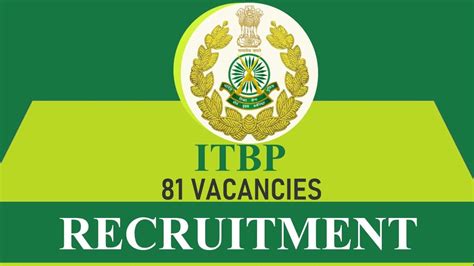 Itbp Recruitment 2023 For Head Constable 81 Vacancies Check Post