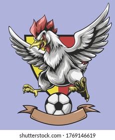 Angry Chicken Logo Football Club Stock Illustration 1769146619 ...