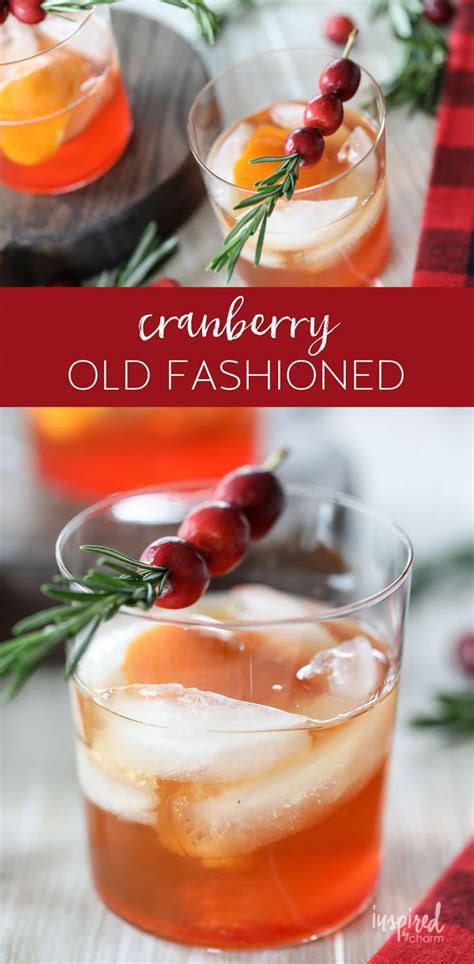 Signature Cocktail The Best Cranberry Old Fashioned Recipe Brandy