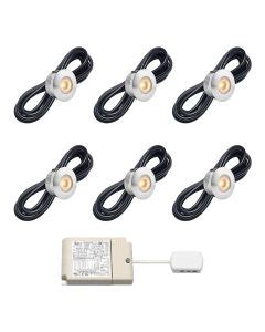 Cree LED Recessed Spotlight Veranda Aragon Io Warm White Set Of 6