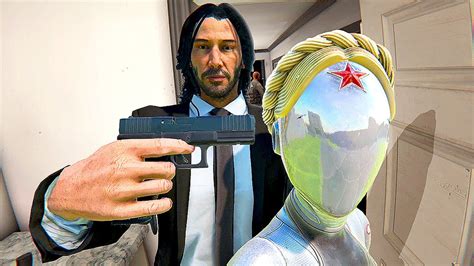 John Wick Eliminates Atomic Heart Npc Bonelab Mods Gameplay Youtube