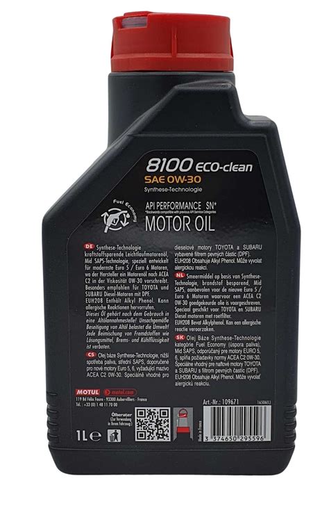 Motul 8100 Eco-clean 0W-30 1 Liter | 109671
