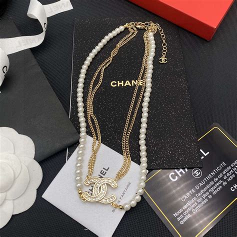 Chanel Double C Necklace Gold For Women Crozus