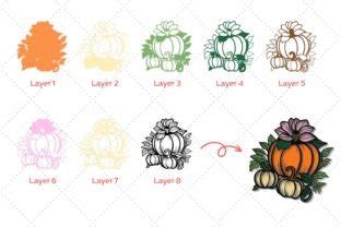 D Layered Halloween Pumpkin Bundle Graphic By Chorry Studio Creative