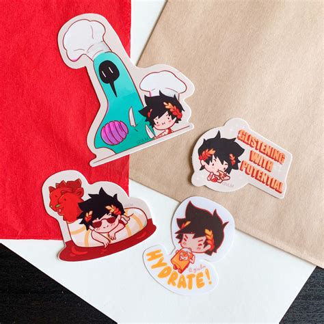 Hades Game Zagreus Head Chef Stickers Etsy