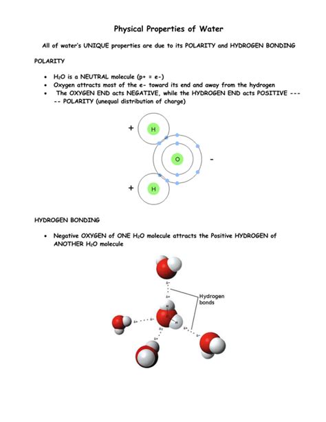 Physical Properties of Water