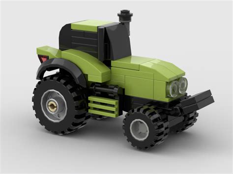 Lego Moc Farm Tractor By Gus12483 Rebrickable Build With Lego