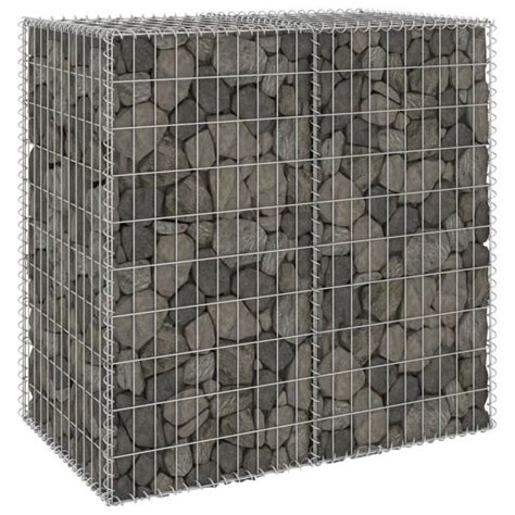 Mur En Gabion Avec Couvercles Acier Galvanis X X Cm Cloture