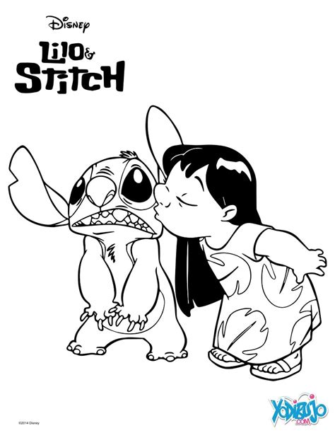 Dibujos Para Colorear Los Compañeros Lilo Y Stitch