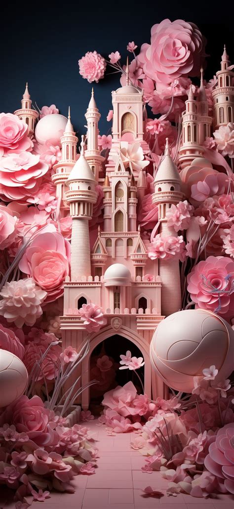 Barbie princess castle in flowers【2024】