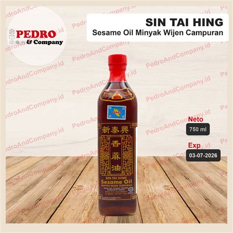 Jual Sin Tai Hing Sesame Oil 750 Ml Minyak Wijen Malaysia Shopee