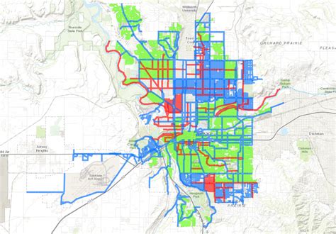 Spokane Snow Plow Map - Copper Mountain Trail Map