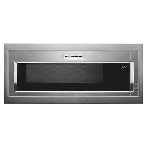 KitchenAid 900 Watt Built-In Low Profile Microwave with Slim Trim Kit ...