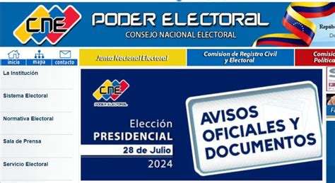 Cne Publicó Registro Electoral Definitivo Para El 28jul