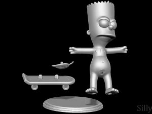 Bart Simpson Skating Naked The Simpsons Modelo De Impresi N D In Ni O Dexport