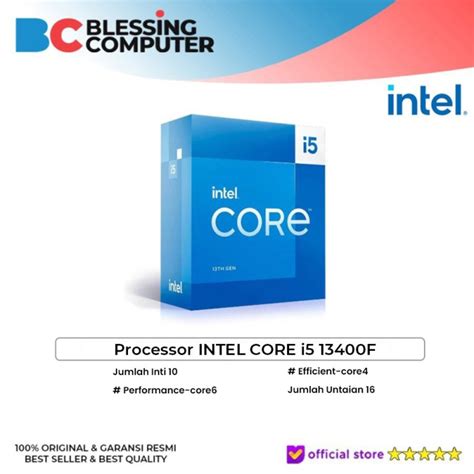 Promo Processor Intel Core I5 13400f Raptor Lake Include Fan Bx8071513400f Cicil 0 3x Kota