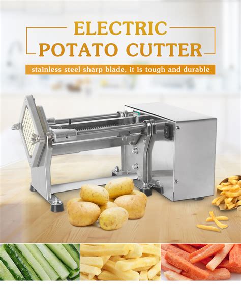 Electric Auto French Fries Slicer Potato Chipper Chips Cutter Vegetable