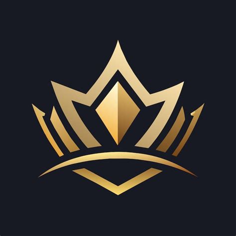 Golden Unique Regal Golden Royal Crown Business Logo Vector Crown On