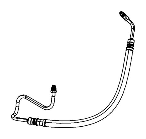 Jeep Commander Hose Power Steering Pressure 52124114AE Jeep Parts