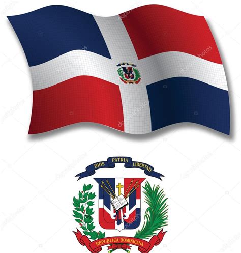 Rep blica Dominicana vector de bandera ondulada texturizada 2024