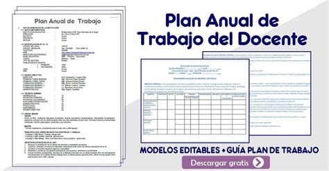 Modelo De Plan Anual De Trabajo