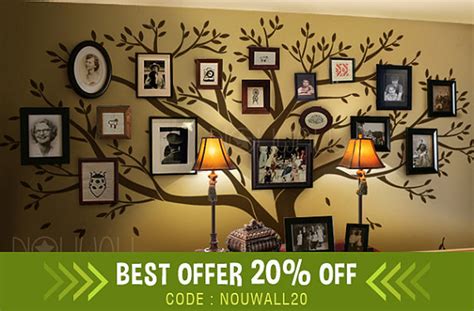 Tree Wall Decals Family Tree Wall Decal Photo Frame Tree Wall Stickers ...