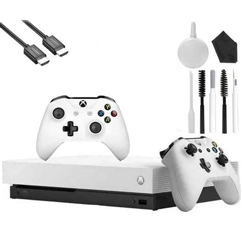 Microsoft Xbox One X 1tb Gaming Console White With 2 Controller Hdmi