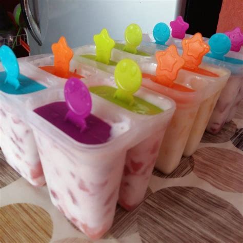 Paletas Heladas De Yogurt Con Berries Receta Helados Caseros