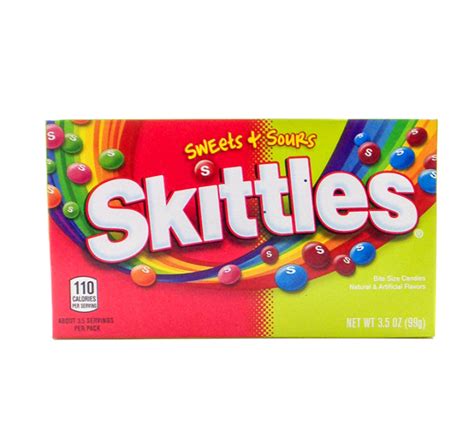 Skittles Usa Sweets And Sours Candy Box 99g Usa Candy Factory