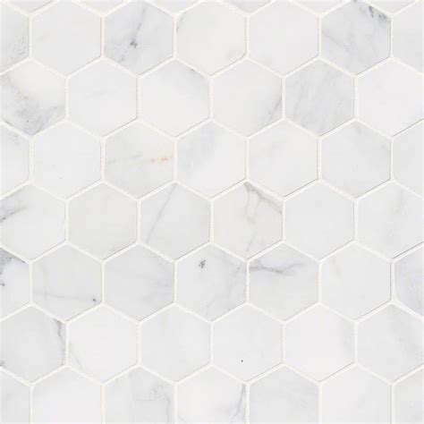 Msi Calacatta Cressa Hexagon Mosaic Tile