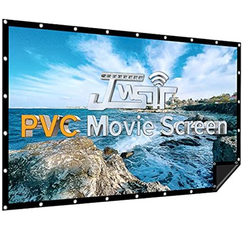 Reviews For Jwsit Projector Screen Pvc Upgraded Inch K Hd