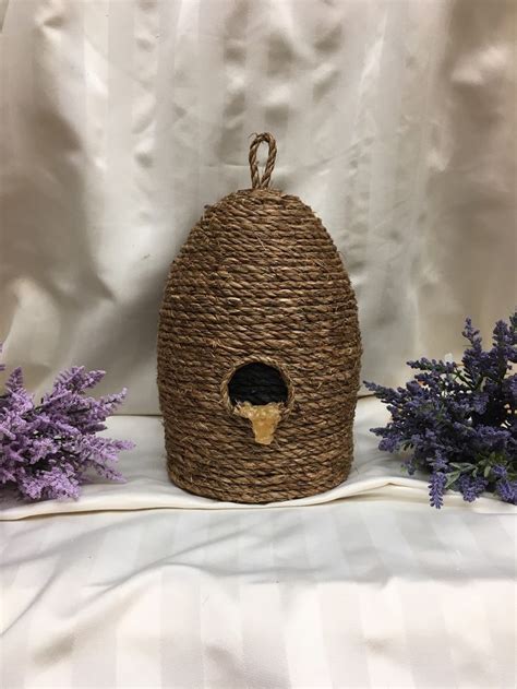 Tall Bee Skep Beehive Bee Party Decor Wedding Shower Etsy Bee