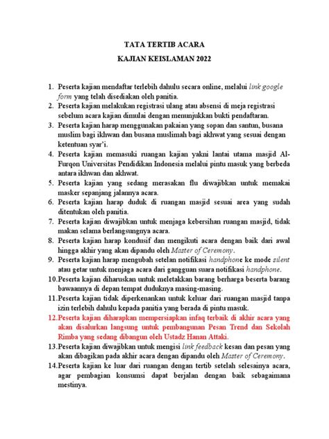 Tata Tertib Acara Pdf