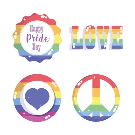 Premium Vector Happy Pride Day Gender Love Heart Rainbow Lgbt Community