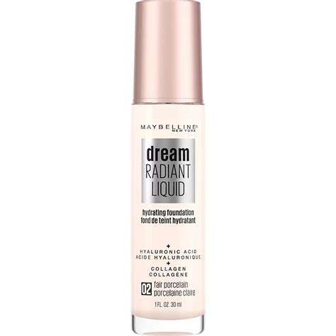 Maybelline Dream Radiant Liquid Foundation Fair Porcelain Shop Makeup At H E B