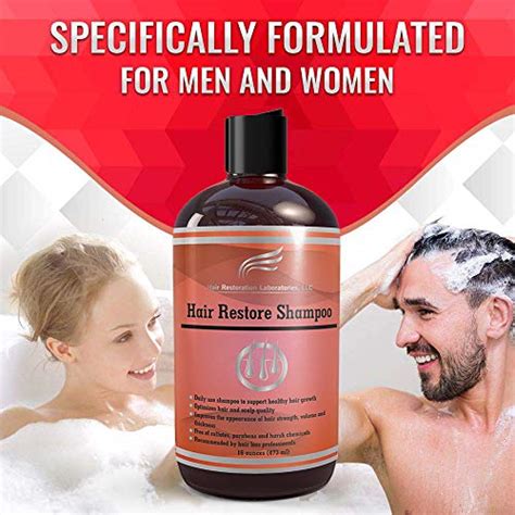 Hair Restoration Laboratories Hair Restore Shampoo Dht Blocker To Prevent Hair Loss Sulfate